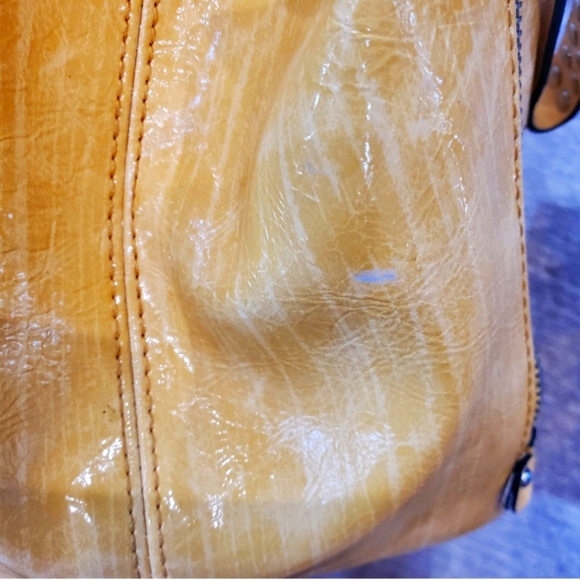 ๐พ๐"Think FALL"๐๐พKathy Van Zeeland Purse, Sunny Yellow, EUC - Picture 11 of 11